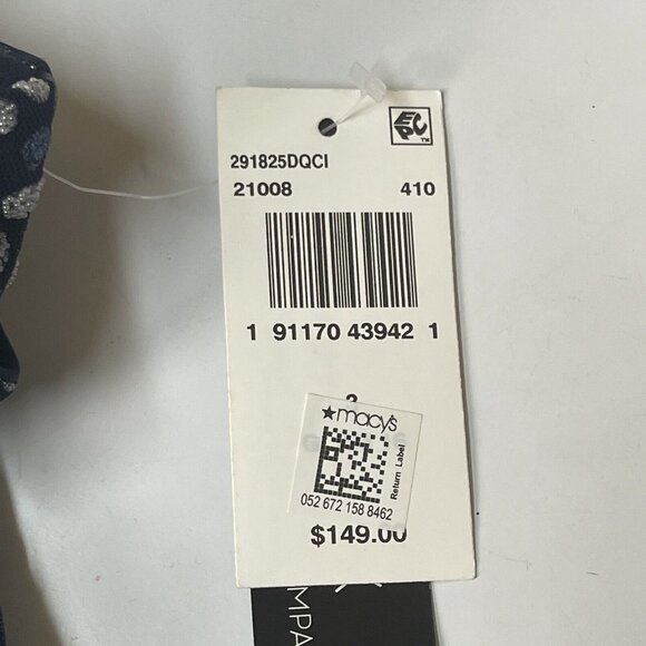 Trixxi Dress Womens 3 Navy Blue Glitter Dot Formal Gown Fit Flare Tulle MSRP 149 - Picture 11 of 16